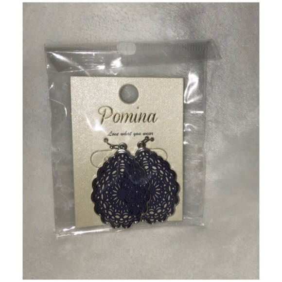 POMINA Laser Cut Mandala Tear Drop Earring - Picture 6 of 7